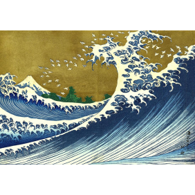 Katsushika Hokusai Фудзи морская волна (из серии гравюр Сто видов Фудзи) (2890х2000)
