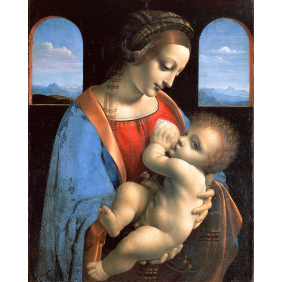 Leonardo da Vinci - The Madonna and Child (The Litta Madonna) (1600x2000)